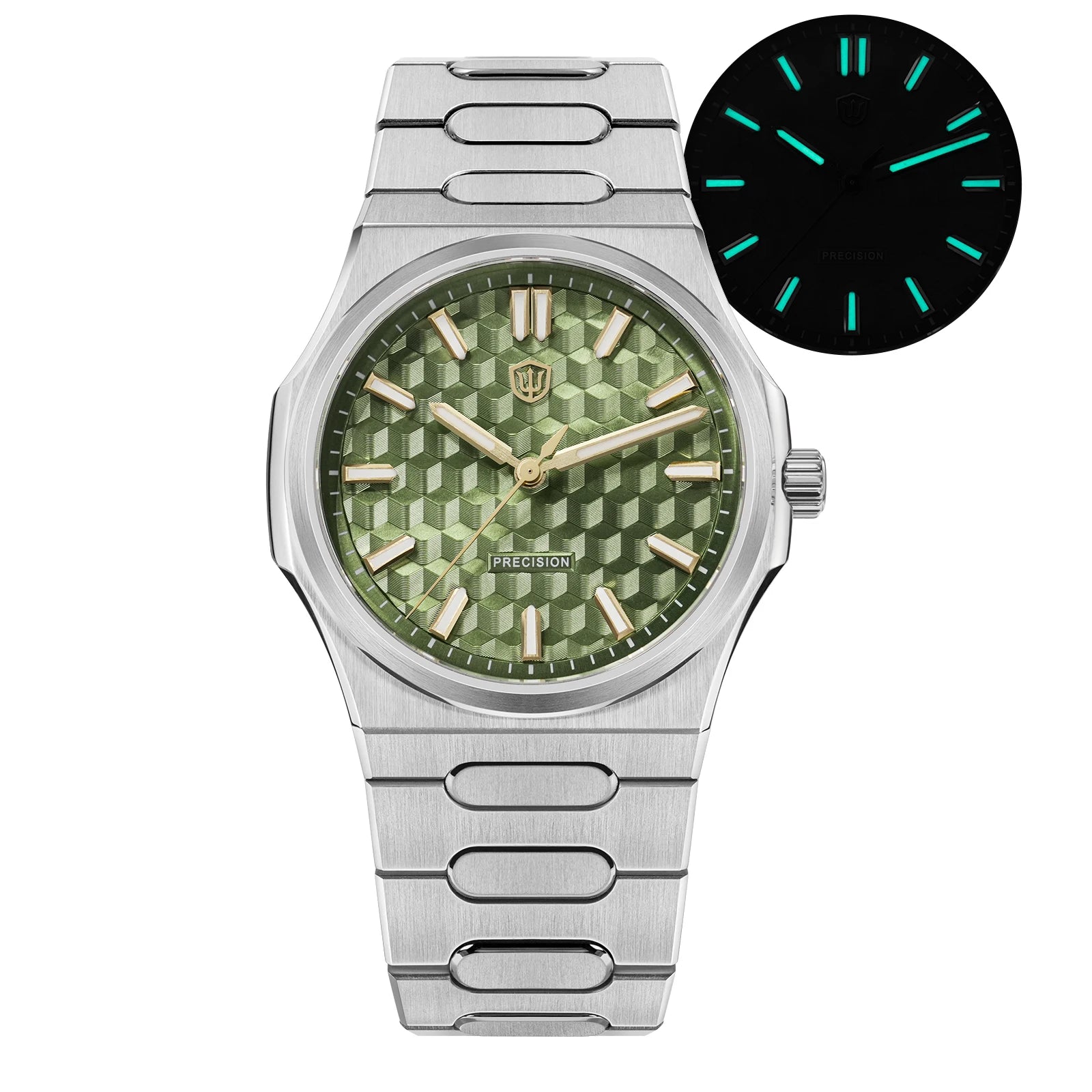 Watchdives WD0016 Premier Super Black Dial Mens Watch Japan VH31/VH60 Sweep Quartz Sapphire Crystal BGW9 Lume 316L Steel 100M