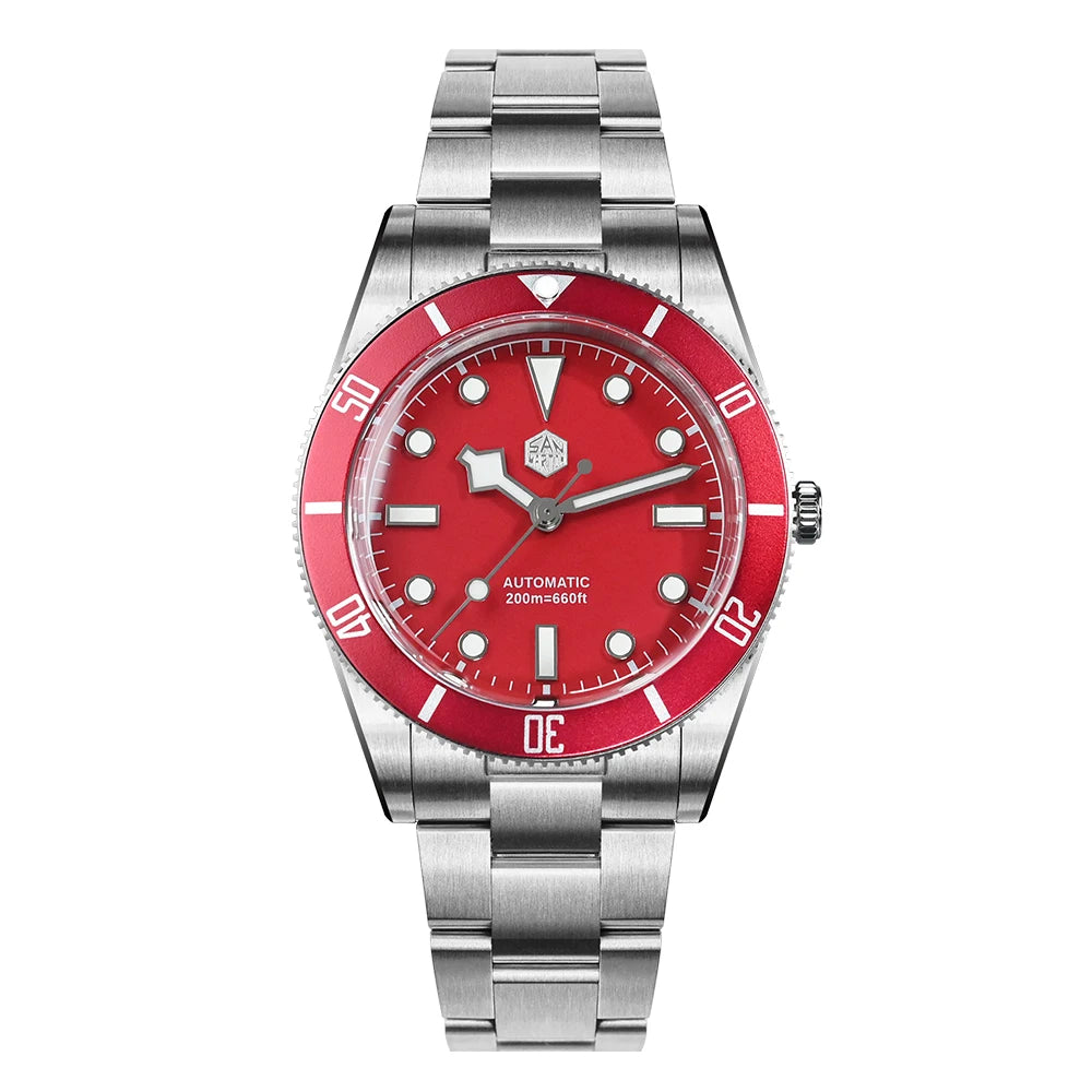 San Martin 37mm Multiple Colors BB54 ST2130 Vintage Diving Wristwatch For Men OTF Clasp BGW-X1 Lume 20ATM Reloj Hombre SN0138GB