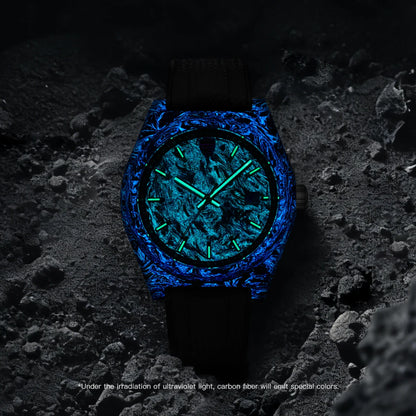 TIME TOKEN Carbon Fibre Automatic Sport Watch – Sapphire, 100m, Miyota or 2813