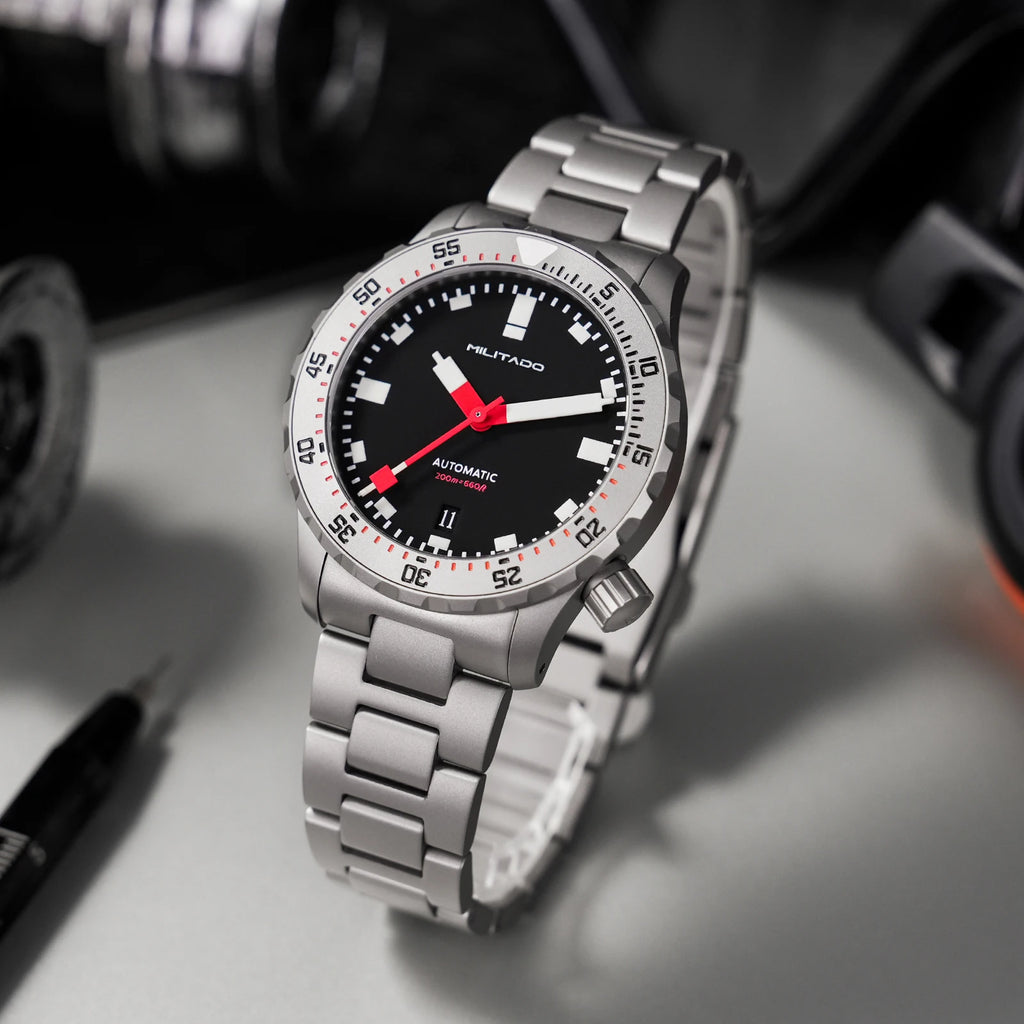 MILITADO ML20 Automatic Diver Watch – 39mm PT5000, Sapphire Crystal, 200m