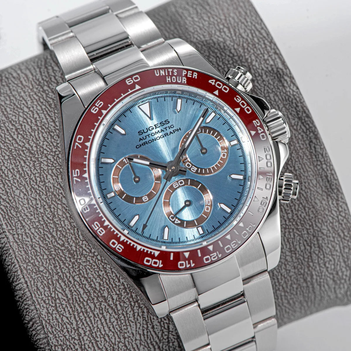 Sugess Panda Chronograph S418 – SL4801 Automatic, Ceramic Bezel, Sapphire