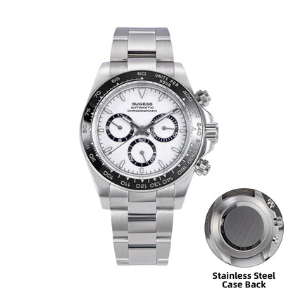 Sugess Panda Chronograph S418 – SL4801 Automatic, Ceramic Bezel, Sapphire