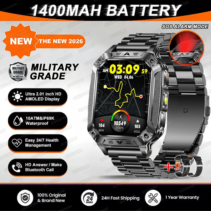 TANK Military GPS Smart Watch | AMOLED 10ATM
