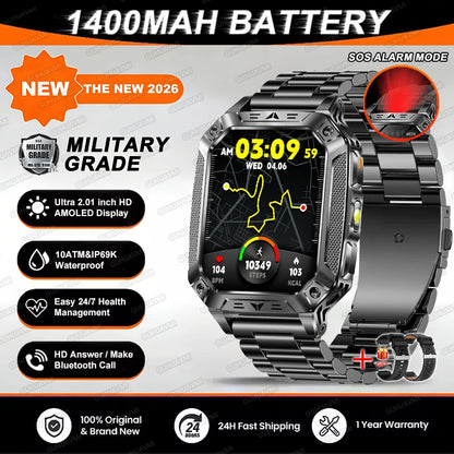 TANK Military GPS Smart Watch | AMOLED 10ATM