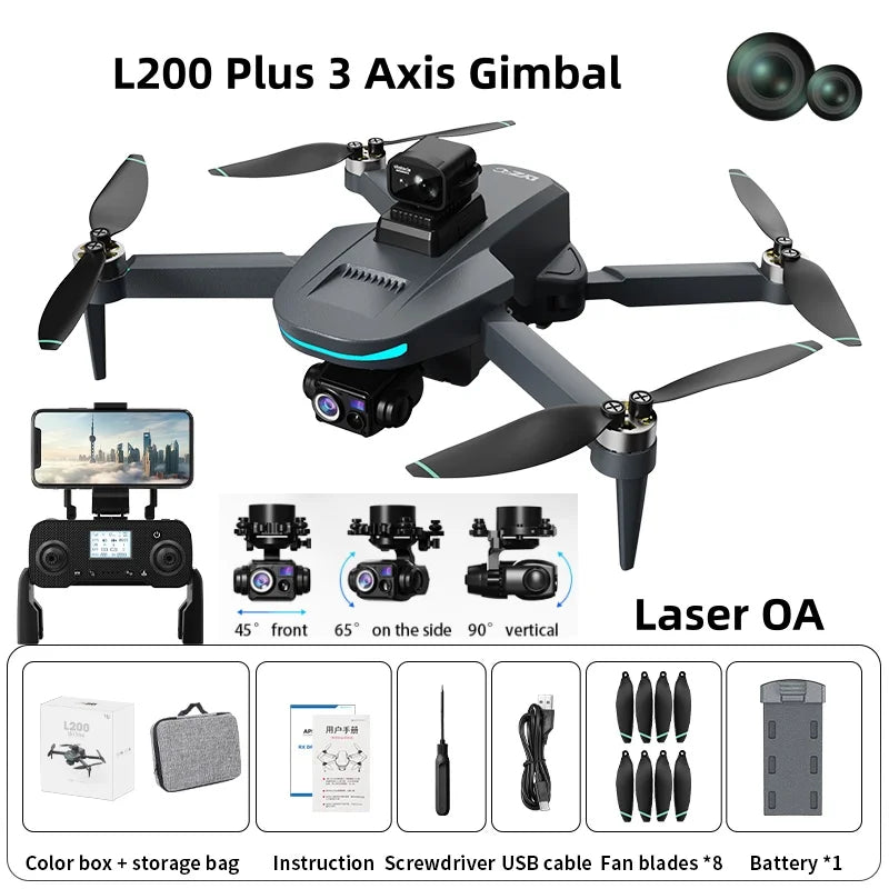 L200 Plus 4K GPS Drone – 3-Axis Gimbal