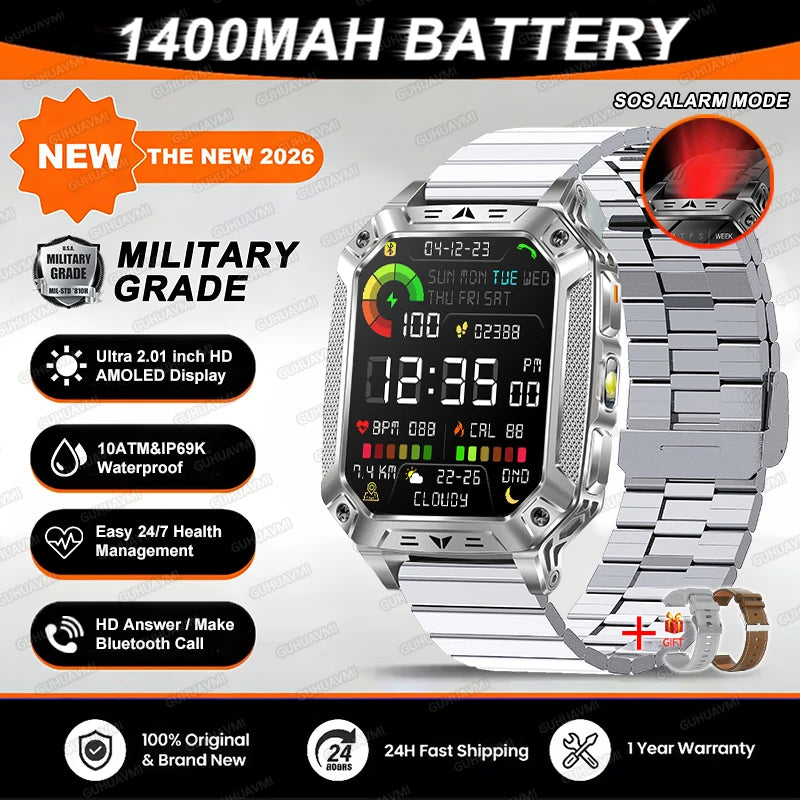 TANK Military GPS Smart Watch | AMOLED 10ATM