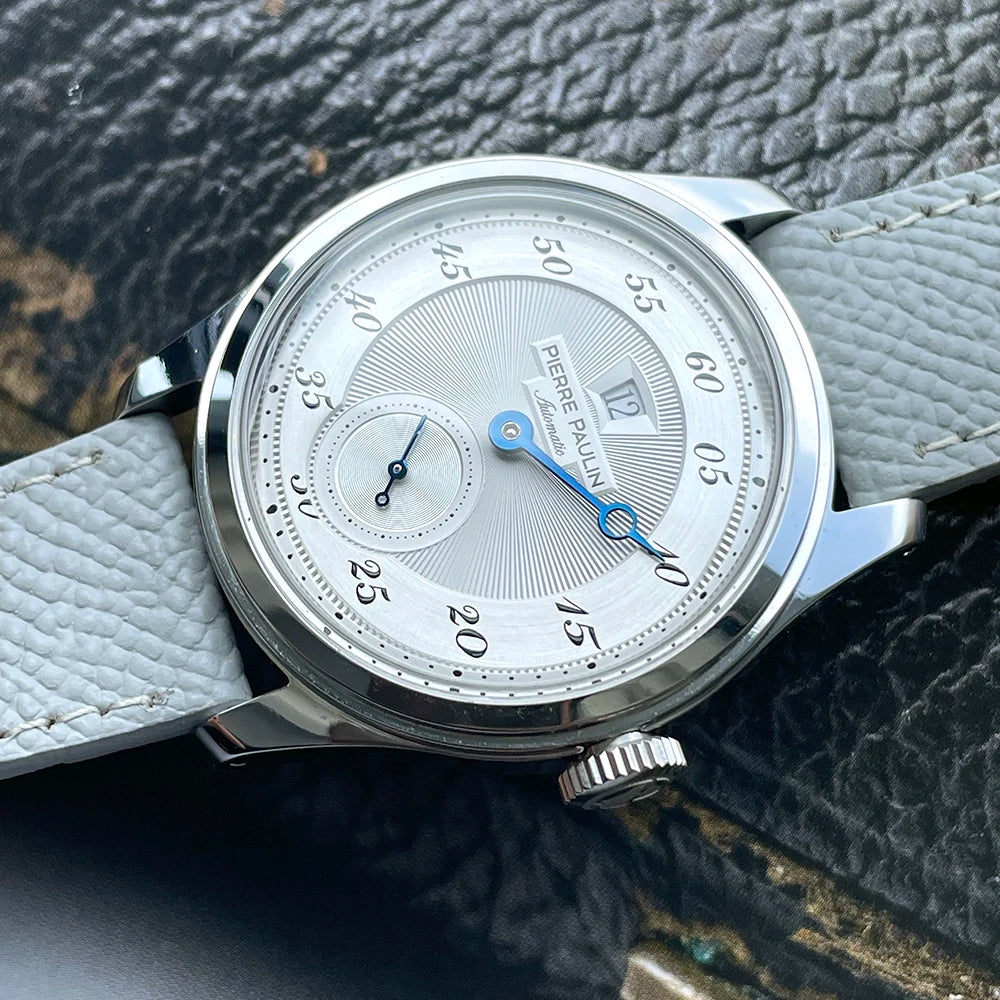 Pierre Paulin Jumping Hour Watch – Salmon Dial, ST17 Automatic, 38mm, Date