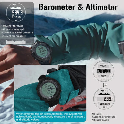 NORTH EDGE APACHE-D Free Dive Watch – 100M Waterproof