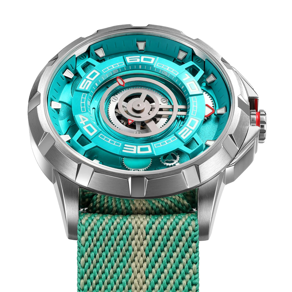 BERNY Automatic Skeleton Watch – MIYOTA 82S0, Sapphire, 5ATM, 3D Dial