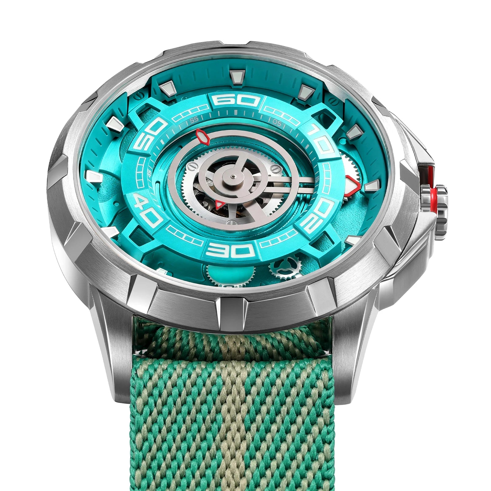 BERNY Automatic Skeleton Watch – MIYOTA 82S0, Sapphire, 5ATM, 3D Dial