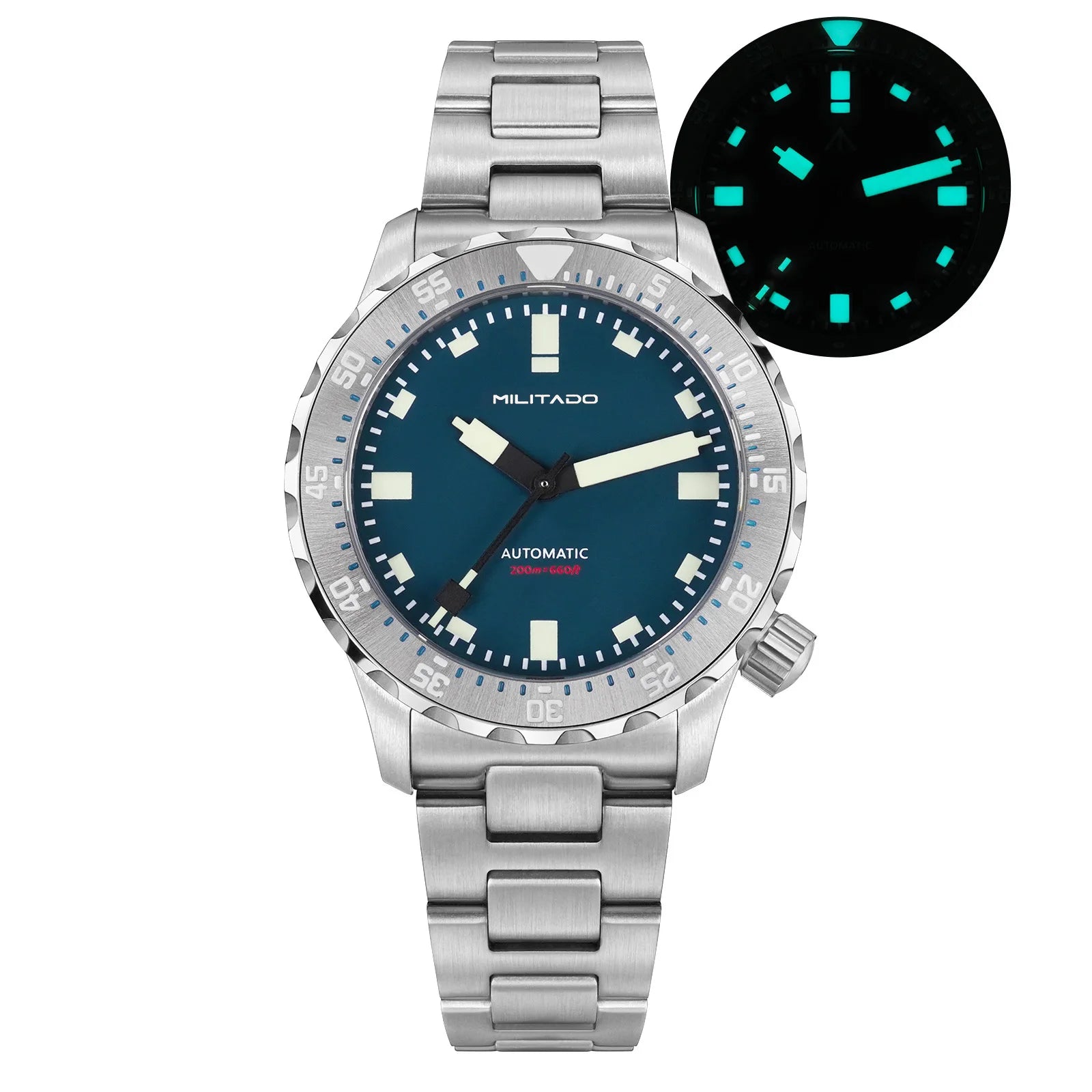MILITADO ML20 Automatic Diver Watch – 39mm PT5000, Sapphire Crystal, 200m