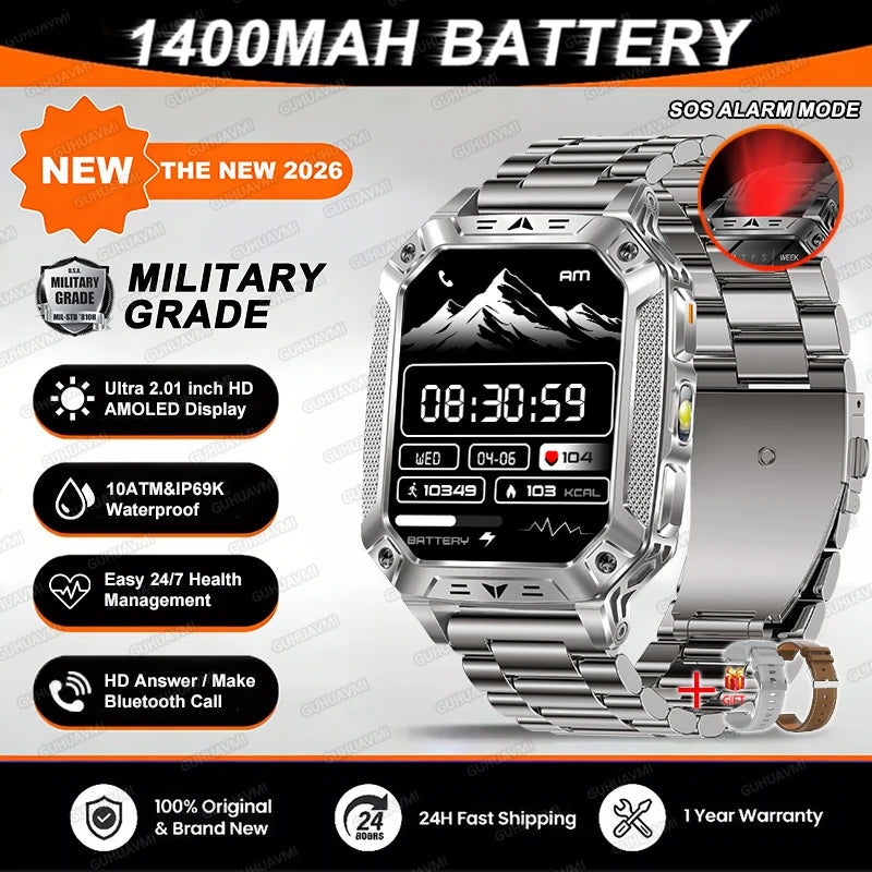 TANK Military GPS Smart Watch | AMOLED 10ATM