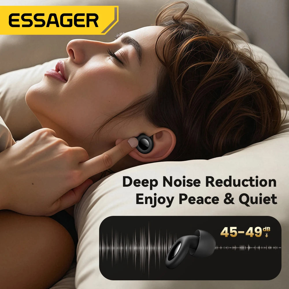 ESSAGER Sleep Earplugs – Silicone, Noise Cancelling