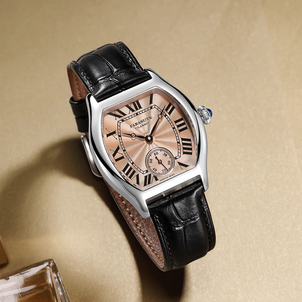 FARASUTE 36mm Hangzhou Retro Watch – Customised Manual Movement, Sapphire, 5 Bar