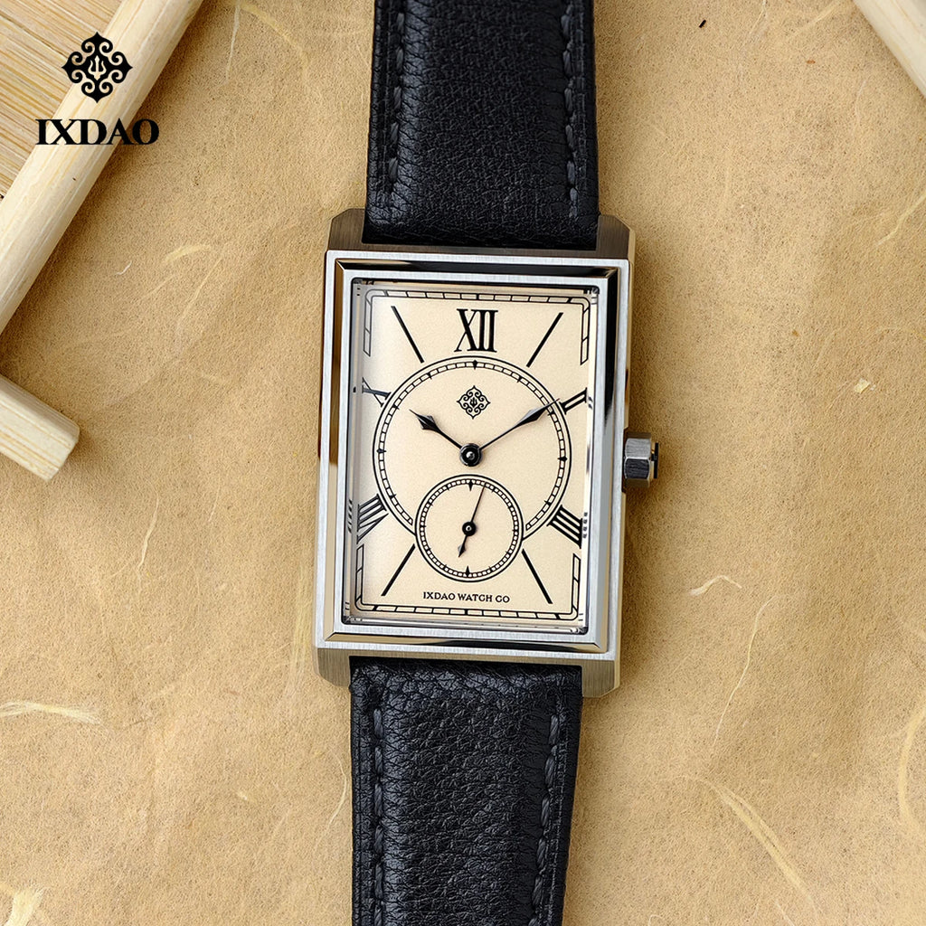 2026 New IX&DAO Men Quartz Watch Square Neutral Clock Stainless Steel Sapphire Glass Swiss Movement 5Bar Waterproof Reloj Hombre