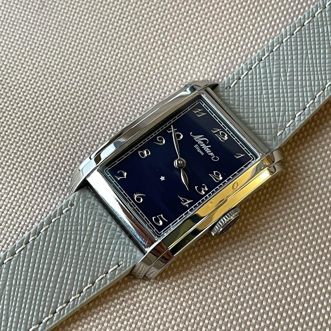 MERKUR NH05 Rectangle Retro Automatic Watch – Sapphire, NH05 Movement