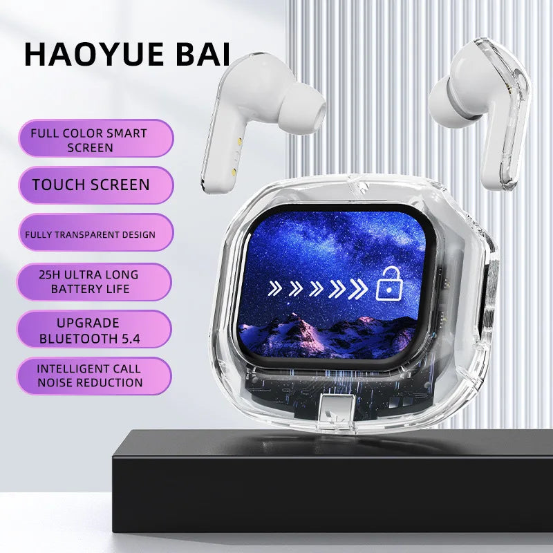 TWS Earbuds – LCD Screen, HiFi, Noise Reduction