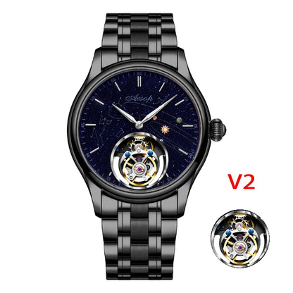 AESOP Flying Tourbillon Skeleton Watch – Hand-Wound, Sapphire, 42.5mm