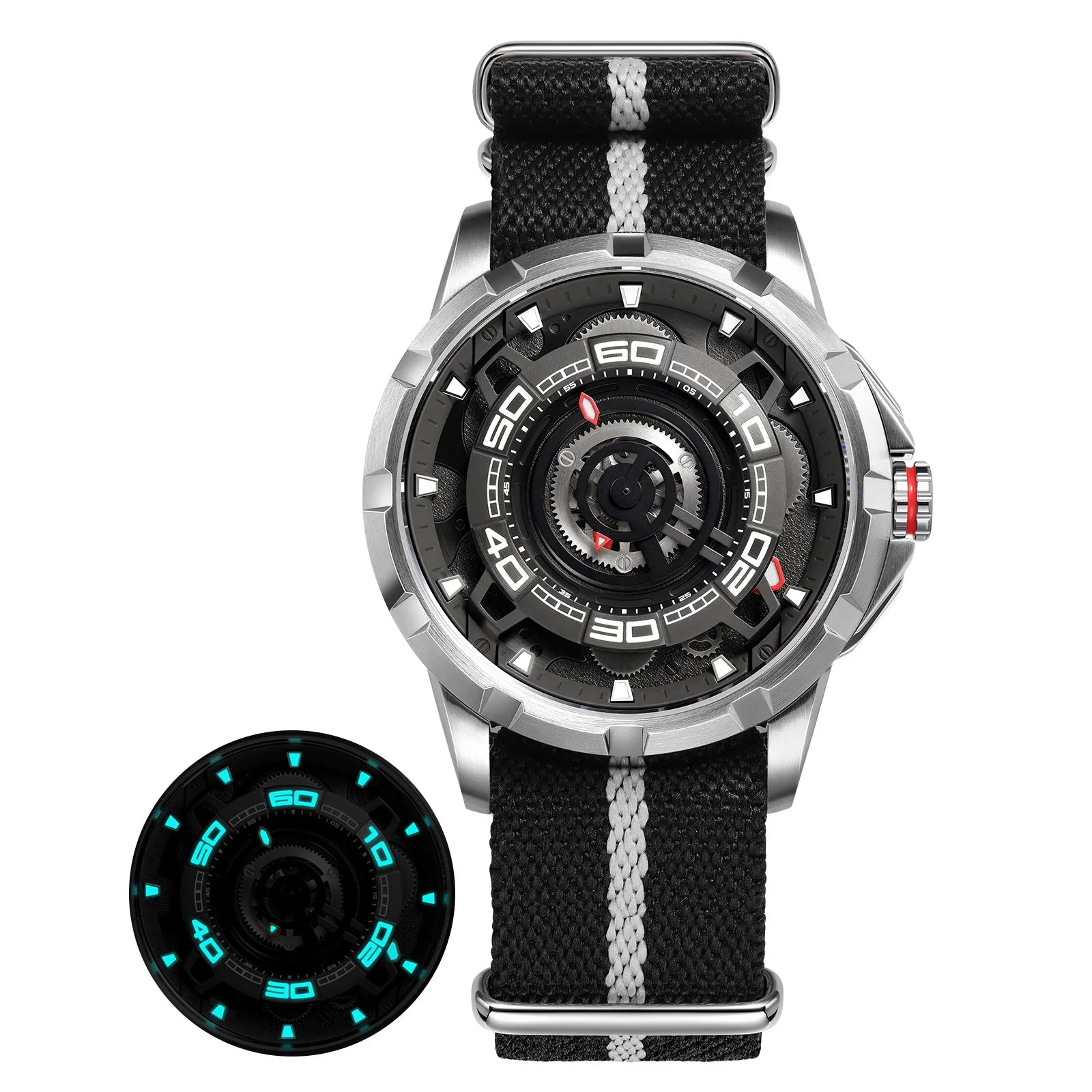 BERNY Automatic Skeleton Watch – MIYOTA 82S0, 3D Dial, Sapphire, 5ATM