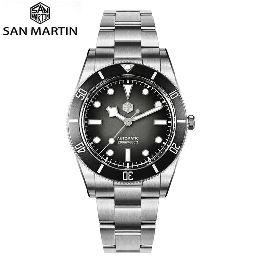 San Martin 37mm Vintage Dive Watch – ST2130 Automatic, Sapphire, 200m