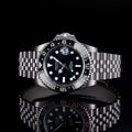 Sugess GMT Diving Watch of Men Automatic Mechanical Waterproof Wristwatches Peacock SL3032 Movement Ceramic Bezel Jubille Band