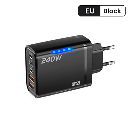 5-in-1 GaN Desktop Charger – 240W Fast Charging