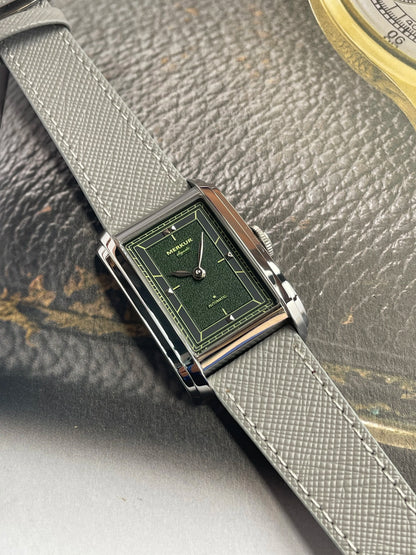 MERKUR NH05 Rectangle Retro Automatic Watch – Sapphire, NH05 Movement
