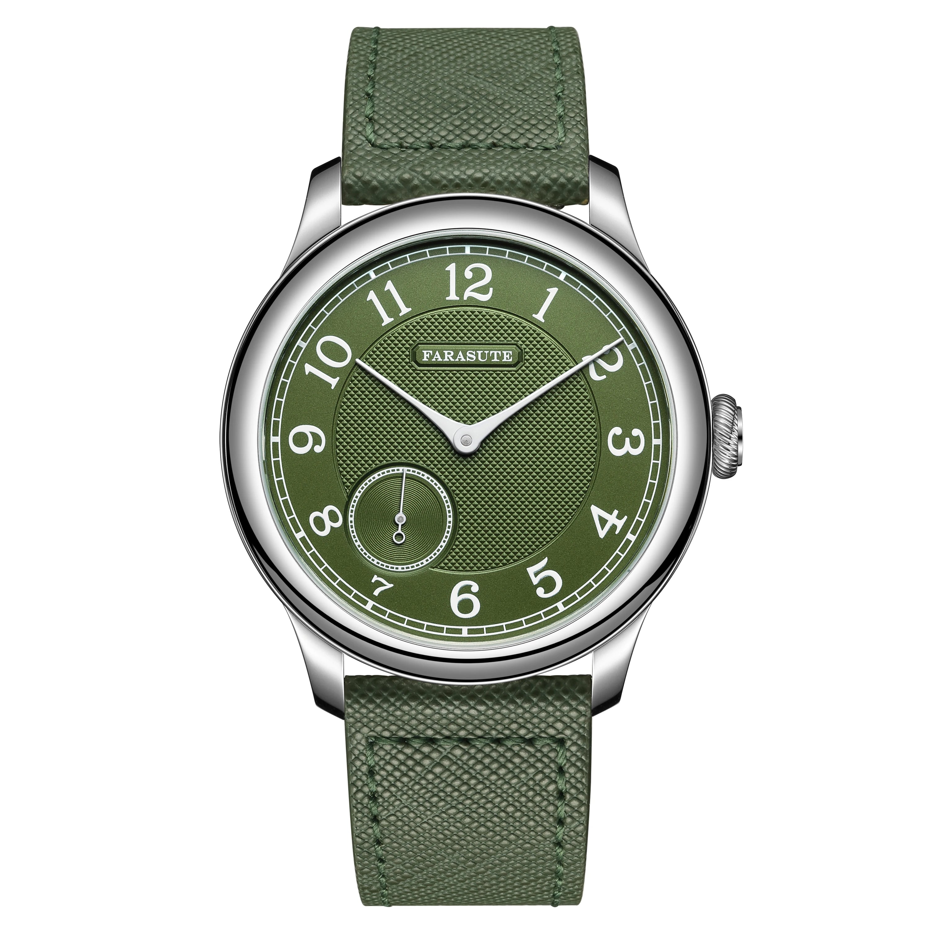 FARASUTE Retro Manual Mechanical Watch – 80-Hour Power Reserve, Small Seconds