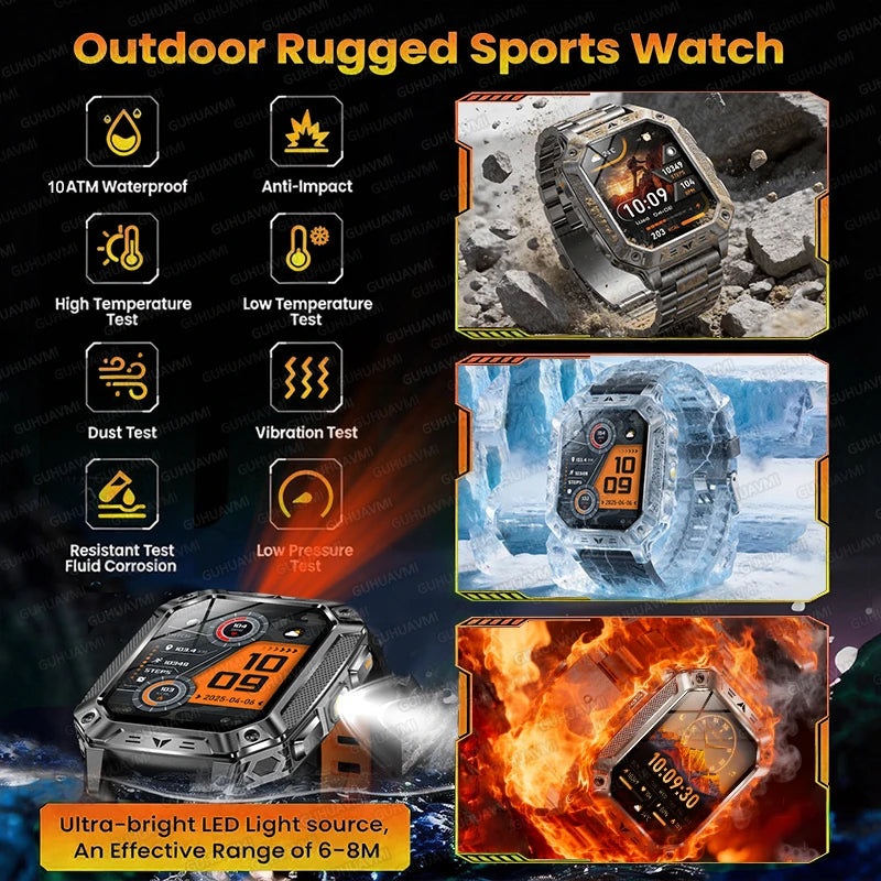 TANK Military GPS Smart Watch | AMOLED 10ATM