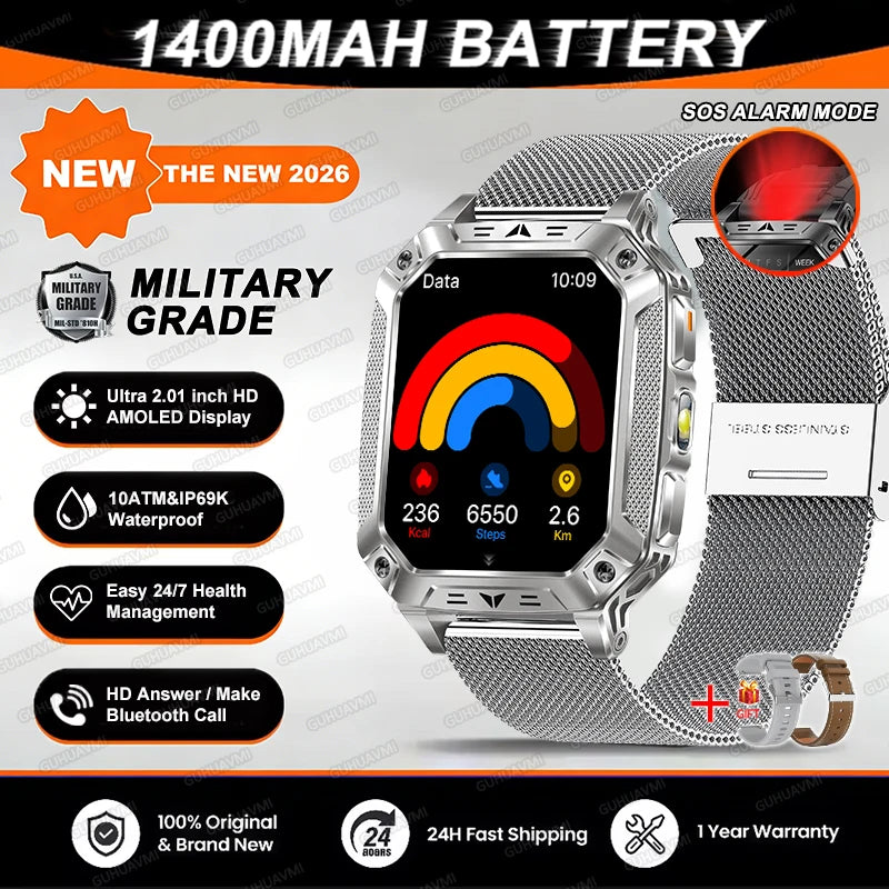 TANK Military GPS Smart Watch | AMOLED 10ATM