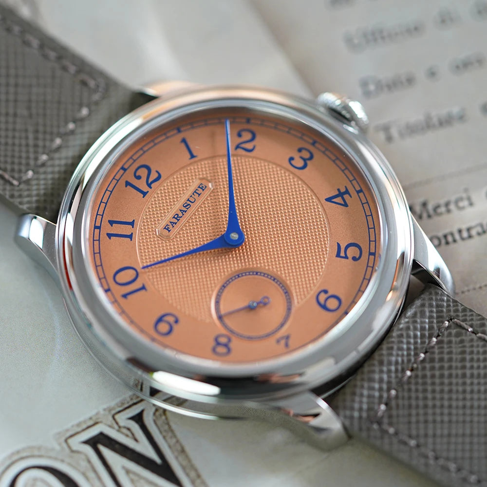 FARASUTE Retro Manual Mechanical Watch – 80-Hour Power Reserve, Small Seconds