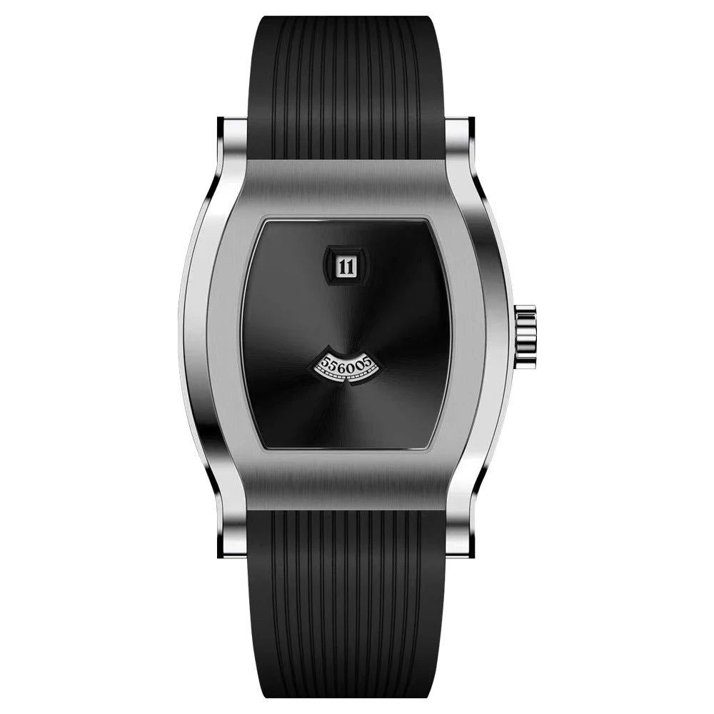 Specht & Söhne Retro Square Jump Hour Watch – Seagull Movement, Sapphire, 50M