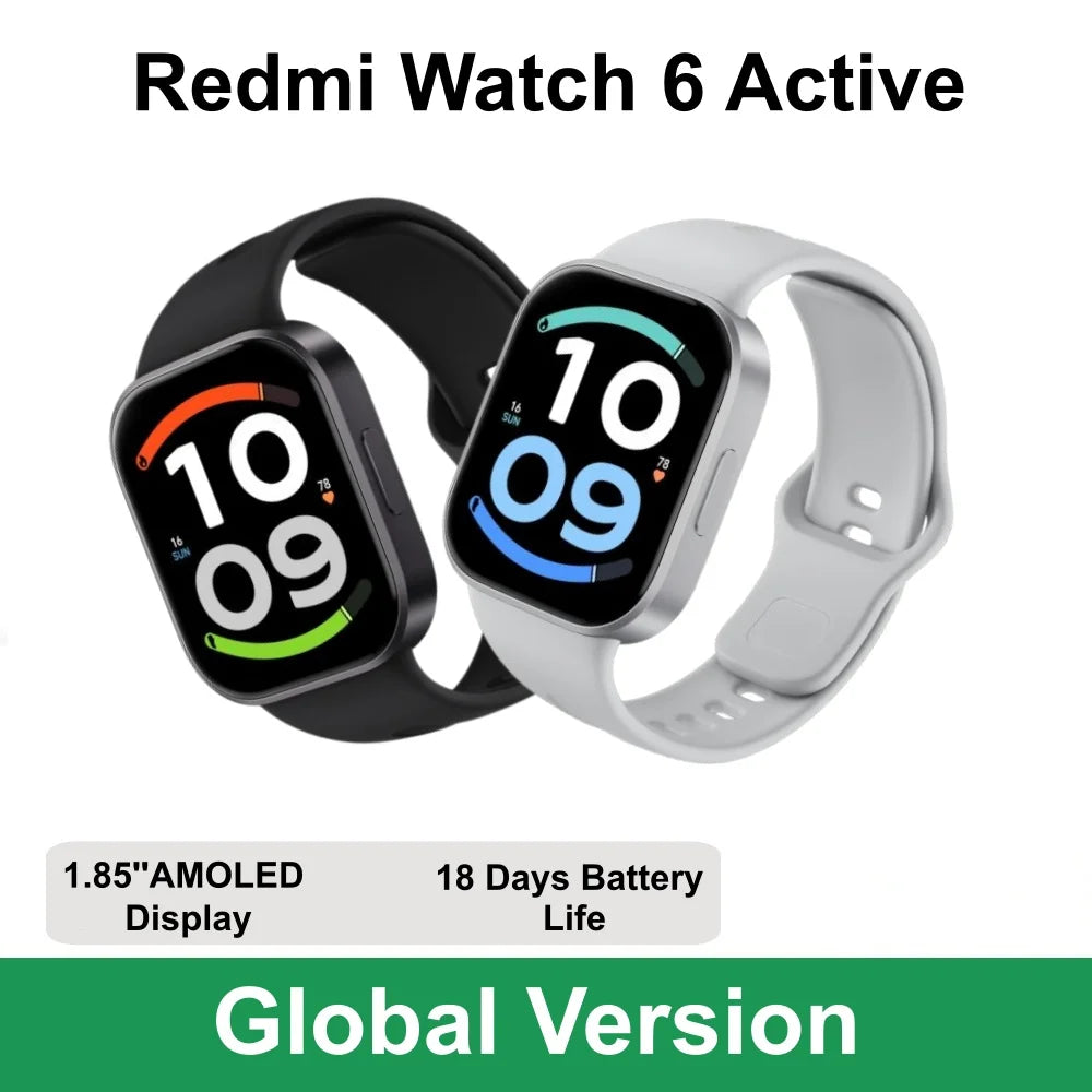 Xiaomi Redmi Watch 6 Active Smartwatch – 1.85" Display, Bluetooth Calling, 150+ Sports, 5ATM