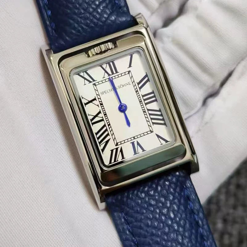 2025 New Specht & Söhne Double Face Square Watch For Men Sports Watches Overturn Stainless Steel Sapphire Crystal 50M Waterproof