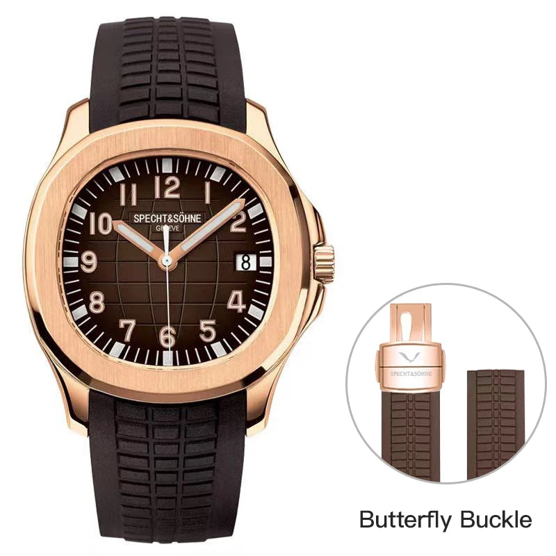 Specht & Söhne Automatic Sport Watch – Green Sapphire, 50M