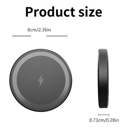 Mini Magnetic Wireless Charger Pad For Magsafe iPhone 17 16 15 14 13 Pro Max Samsung LED Magnet Fast Charging Phone Stand