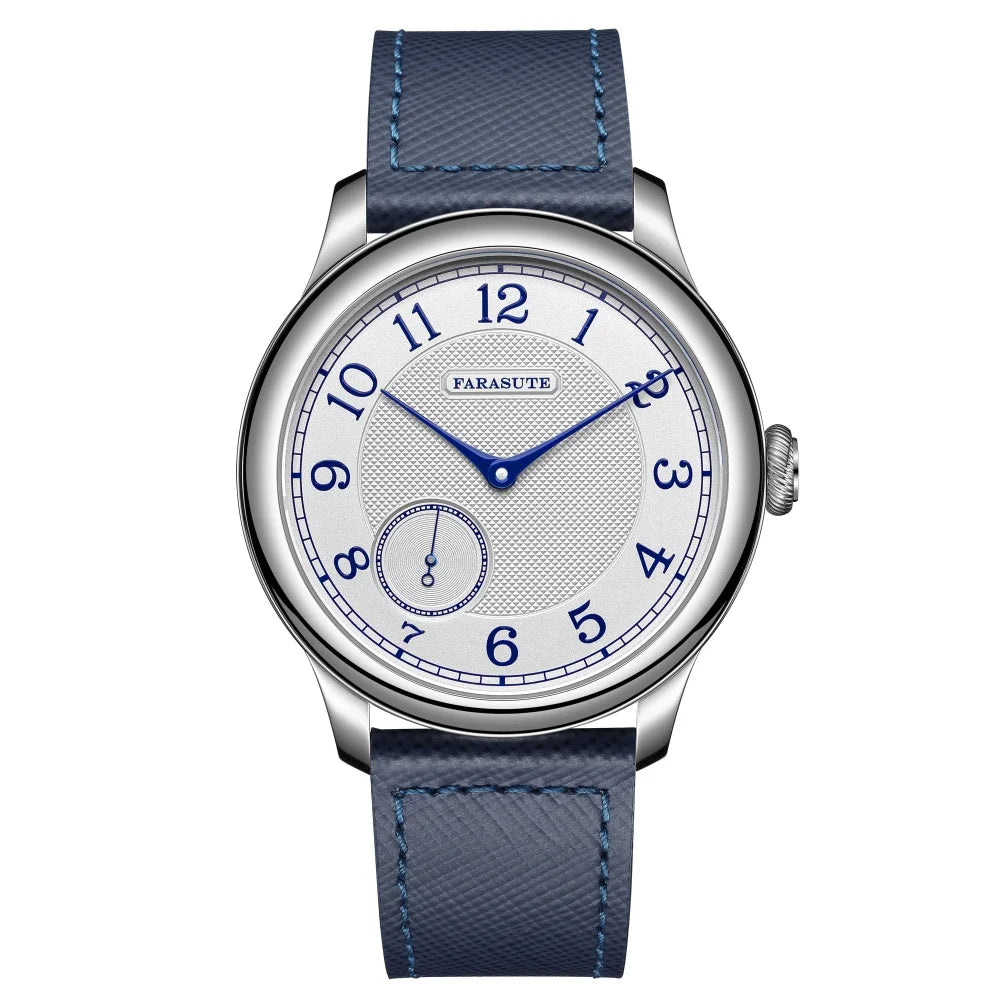 FARASUTE Retro Manual Mechanical Watch – 80-Hour Power Reserve, Small Seconds