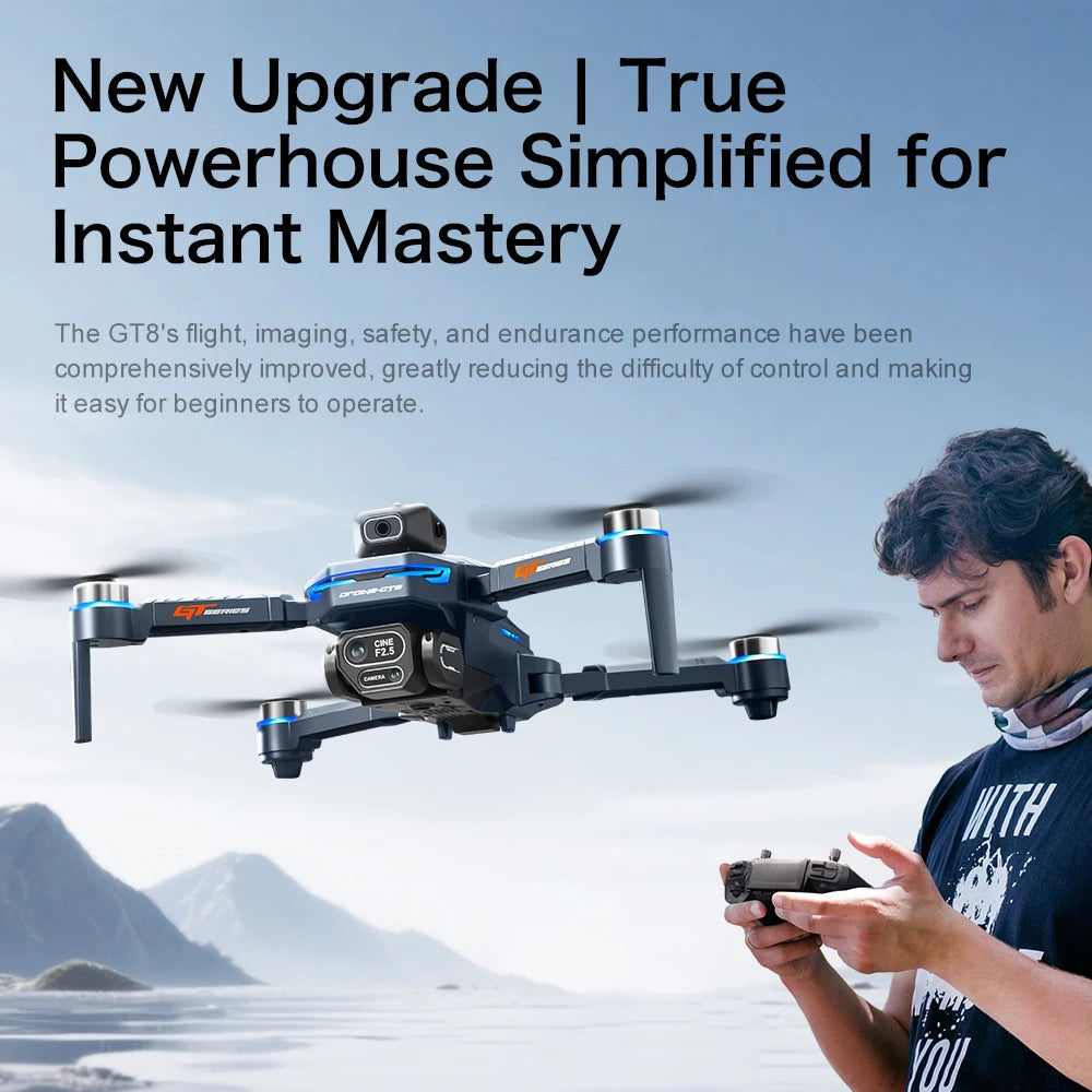 GT8 Pro 8K GPS Drone – 360° Obstacle Avoidance