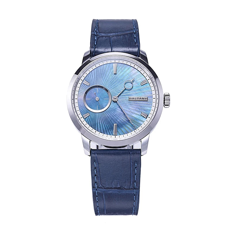 Baltany S4128 Micro-Rotor Automatic Watch – MOP Dial, Sapphire, Exhibition Caseback