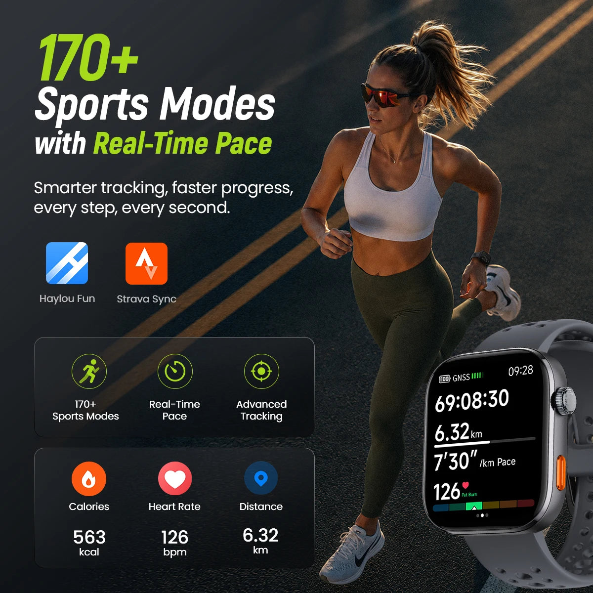 HAYLOU Watch Hyper | 1.97" AMOLED Dual-Band GPS Smartwatch