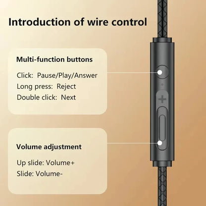 Wired Gaming Headset | HiFi Bass In-Ear Type-C & 3.5mm