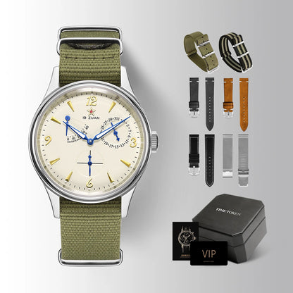 TIME TOKEN Retro Pilot Automatic Watch – ST1780 Movement, 40mm, Sapphire