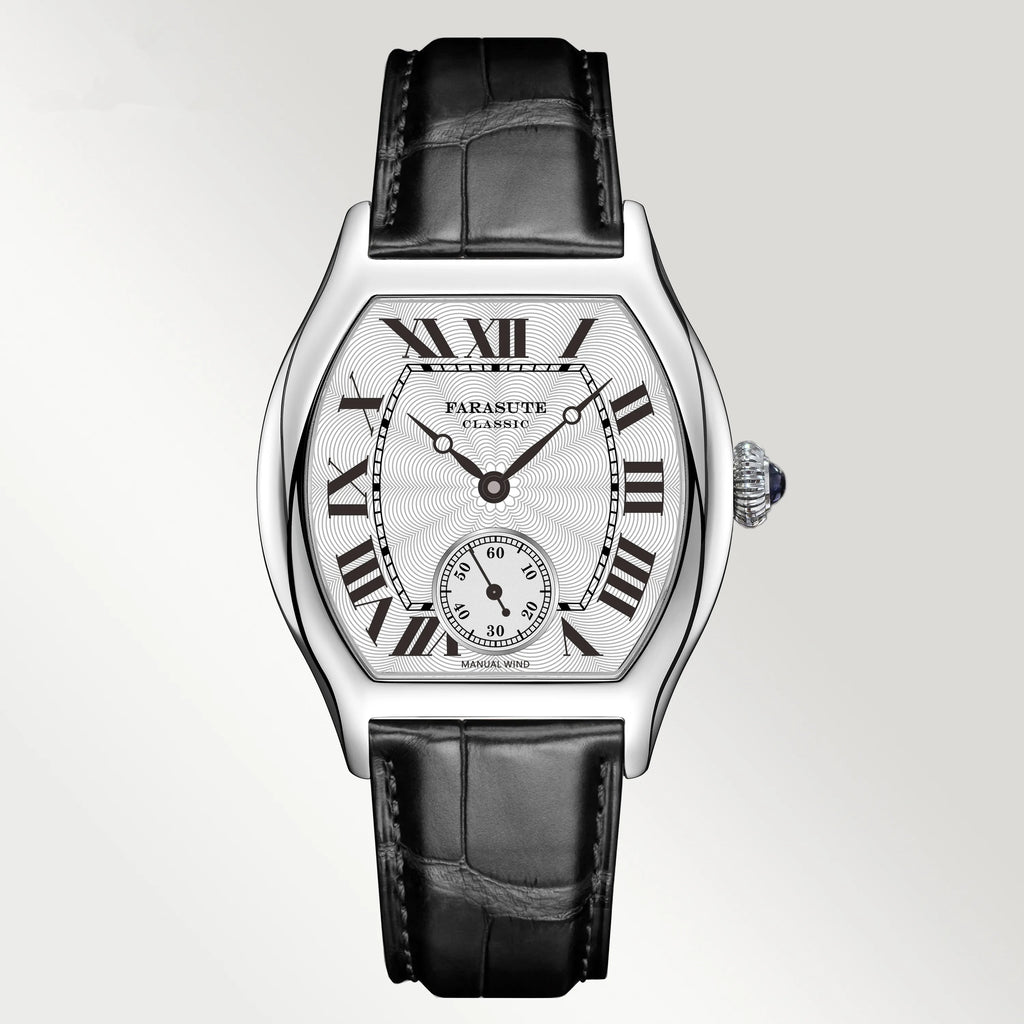 FARASUTE 36mm Hangzhou Retro Watch – Customised Manual Movement, Sapphire, 5 Bar