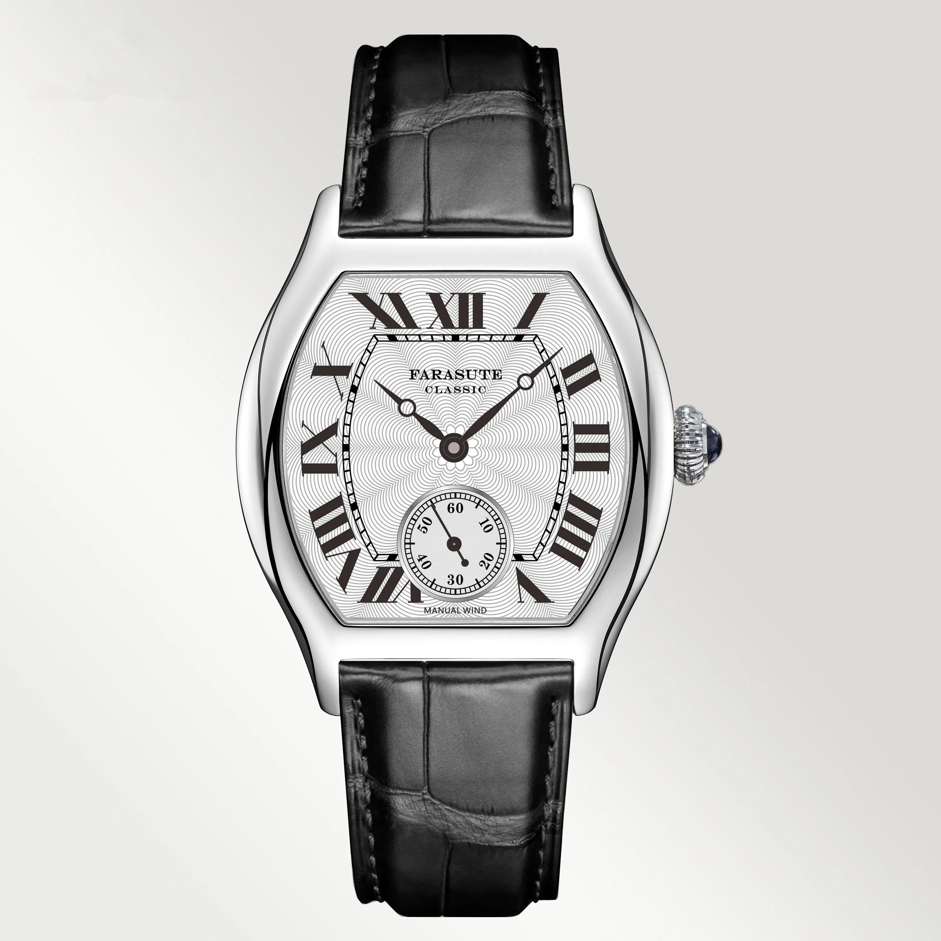 FARASUTE 36mm Hangzhou Retro Watch – Customised Manual Movement, Sapphire, 5 Bar