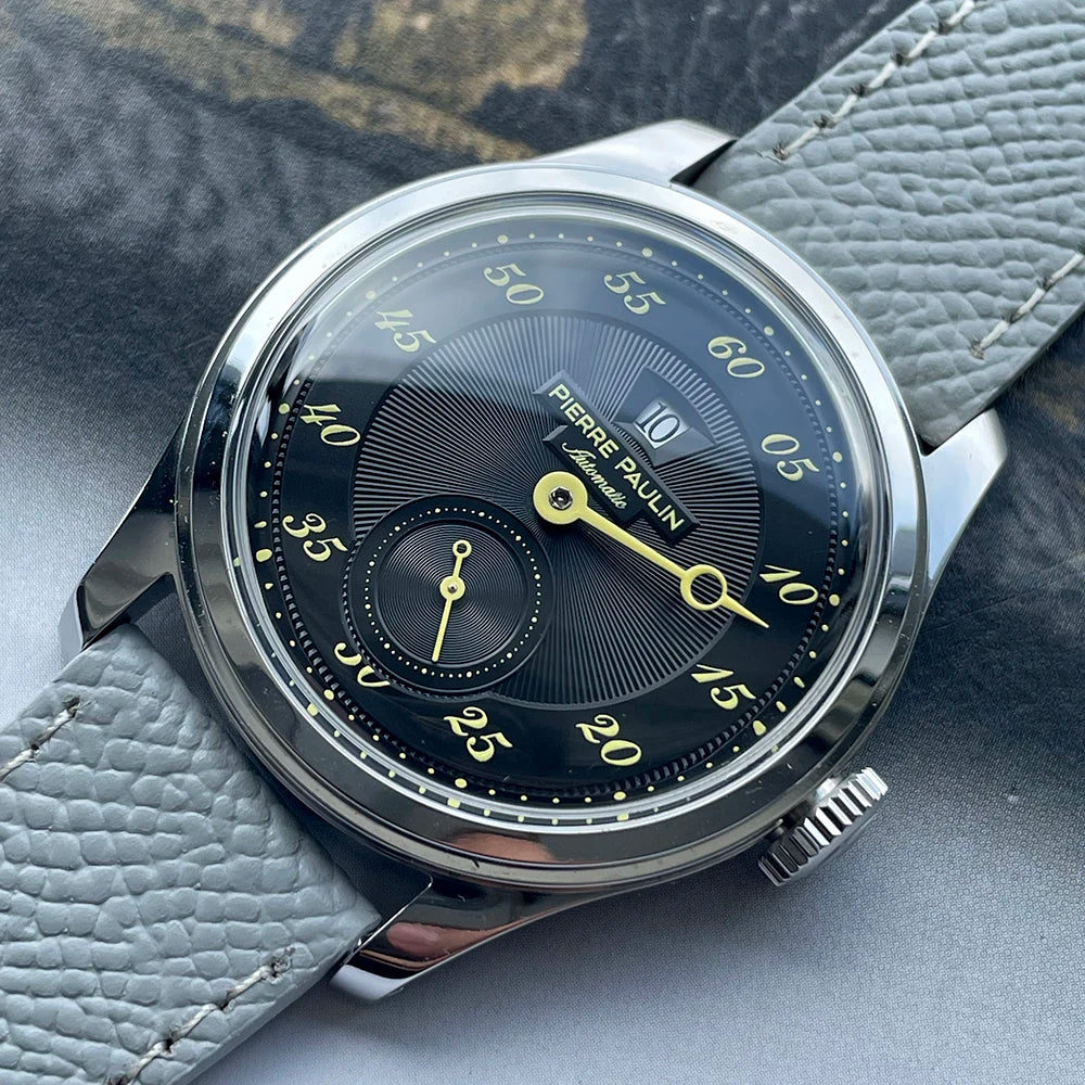 Pierre Paulin Jumping Hour Watch – Salmon Dial, ST17 Automatic, 38mm, Date
