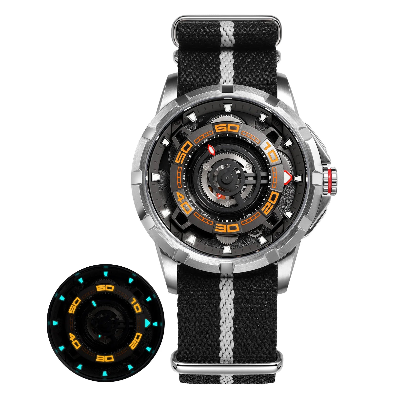 BERNY Automatic Skeleton Watch – MIYOTA 82S0, 3D Dial, Sapphire, 5ATM