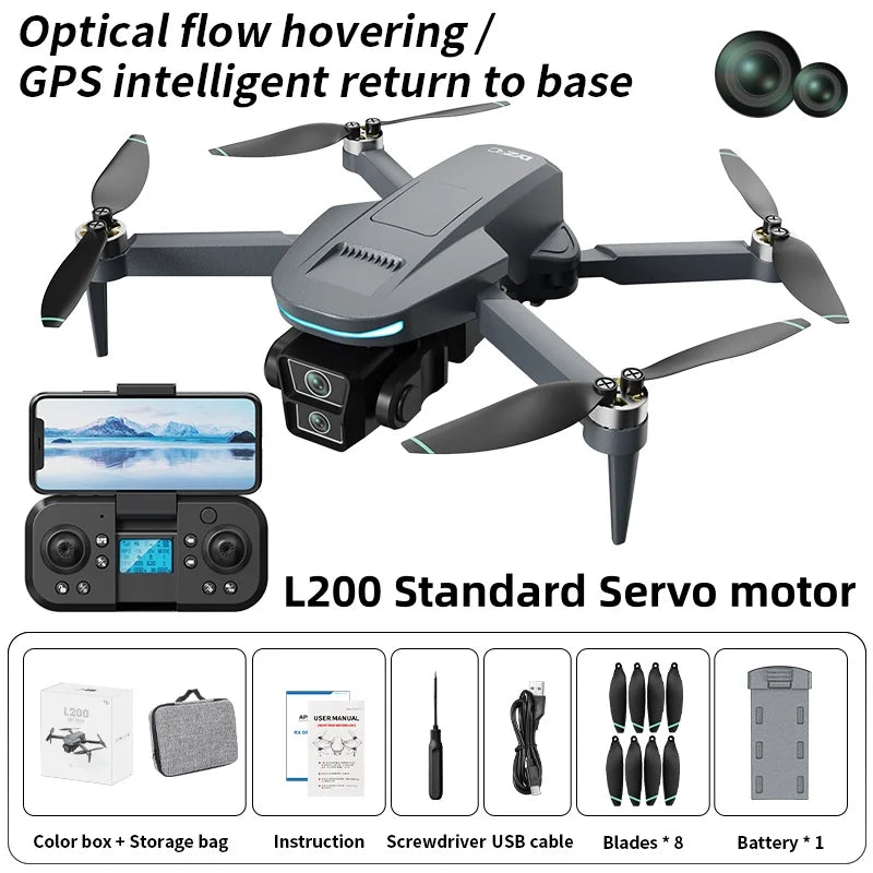 L200 Plus 4K GPS Drone – 3-Axis Gimbal