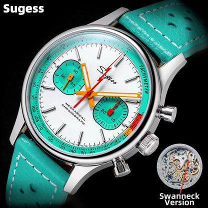 Sugess Pilot Chronograph Watch – ST19 Swanneck Movement