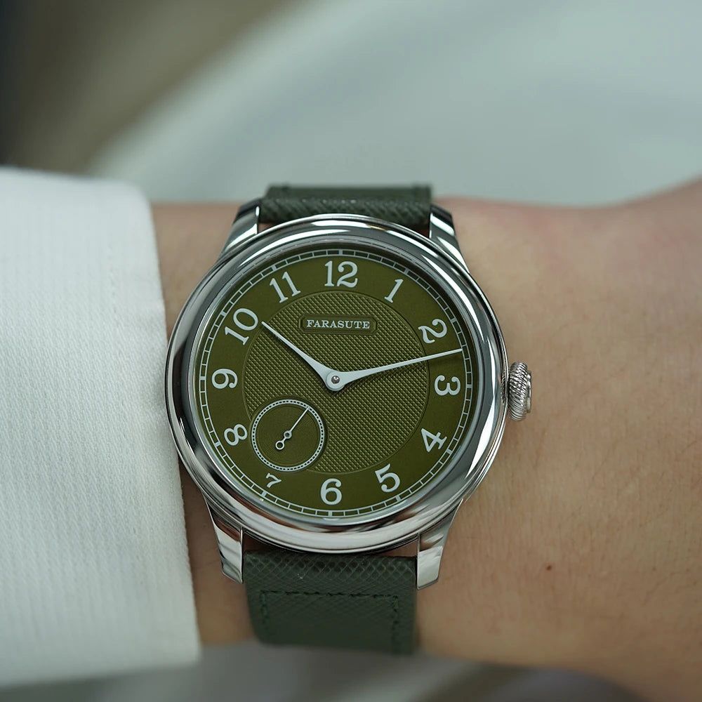FARASUTE Retro Manual Mechanical Watch – 80-Hour Power Reserve, Small Seconds