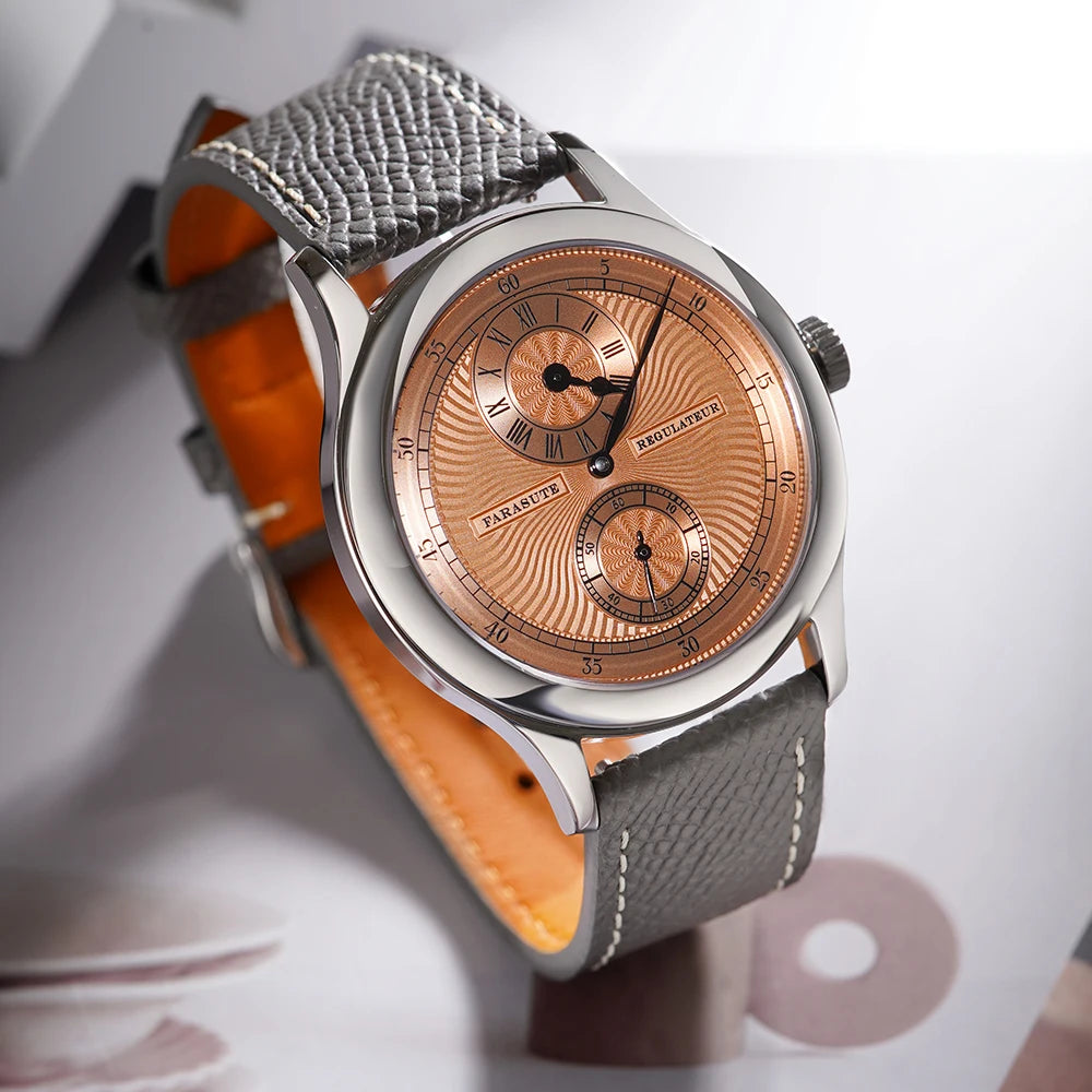 FARASUTE Fashion Seagull Manual Movement Mechanical Wristwatch For Men Sapphire Crystal Stainless Steel Watch Men Reloj Hombre